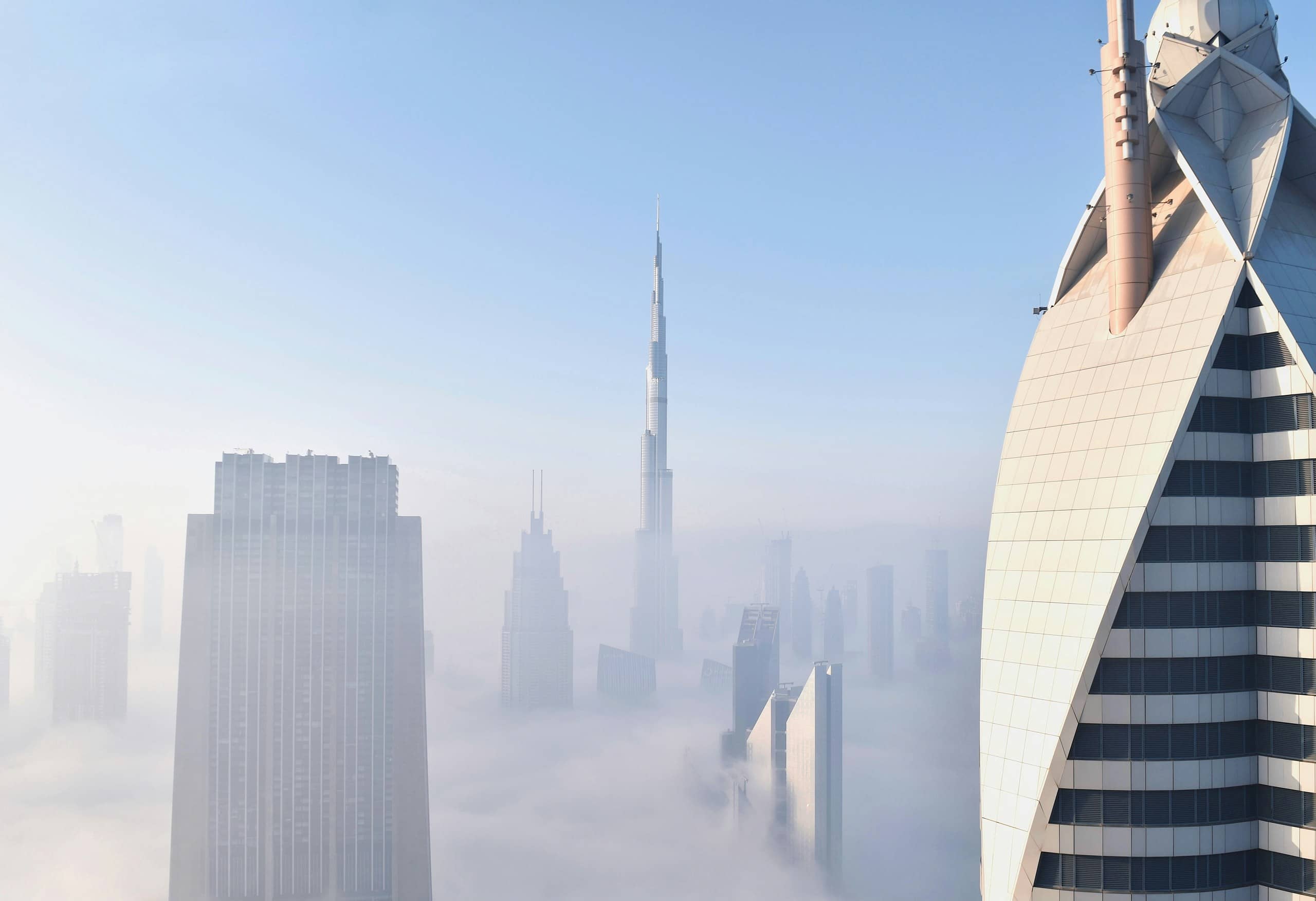 Aerial view of Dubai Marina